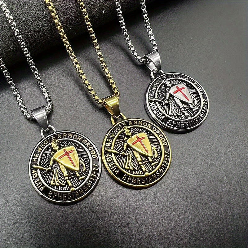 Vintage 3-Color Ephesians 6 Necklace