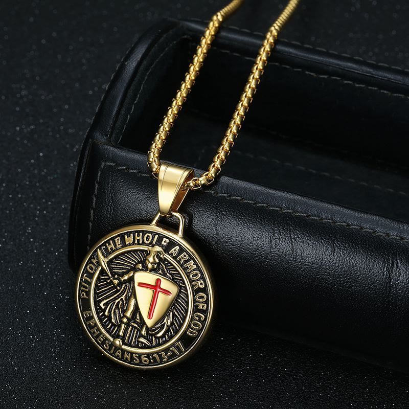 Vintage 3-Color Ephesians 6 Necklace