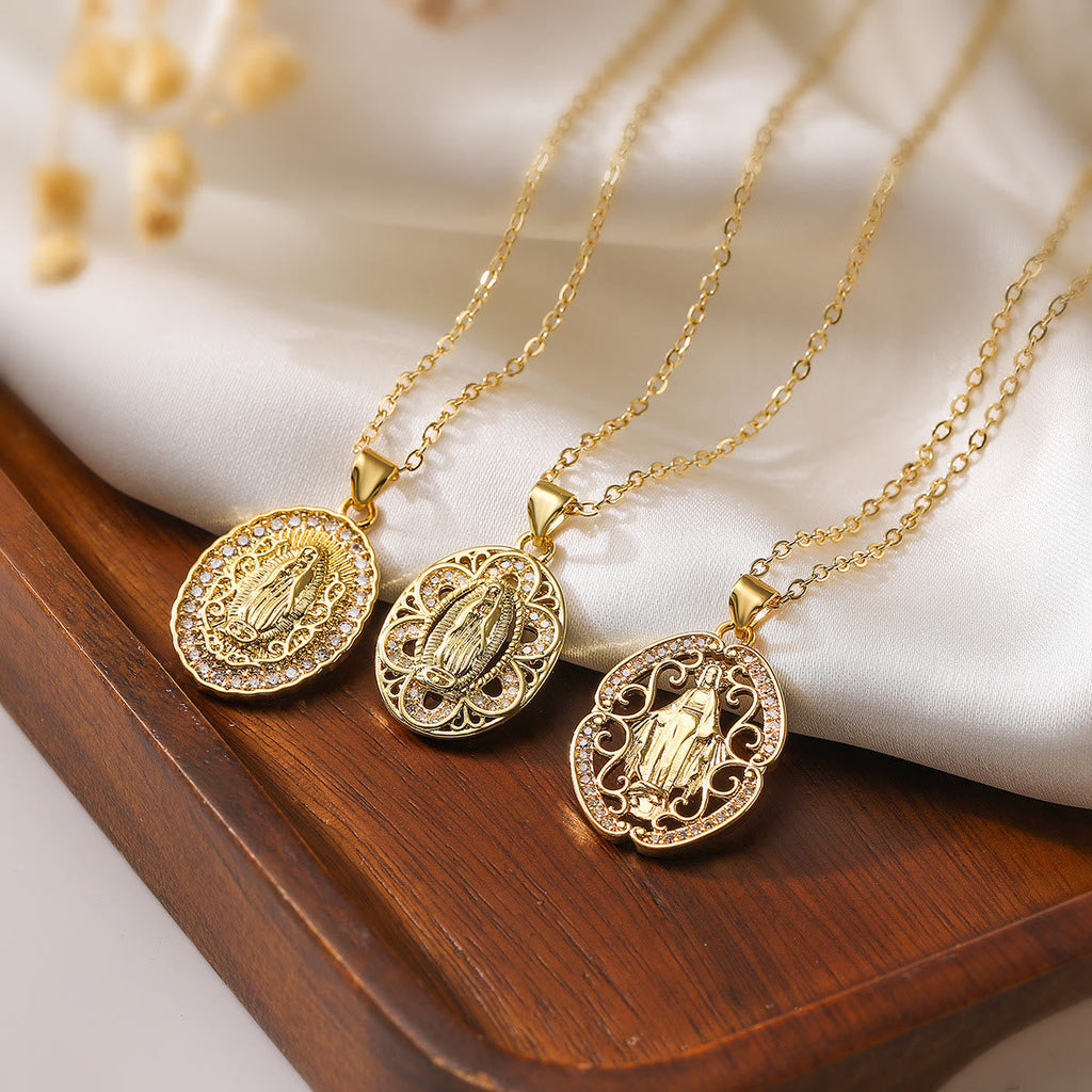 Our Lady Three-Design Necklace
