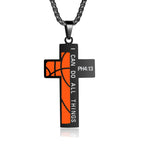 Rugby/Basketball Cross Necklace