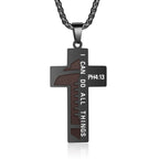 Rugby/Basketball Cross Necklace