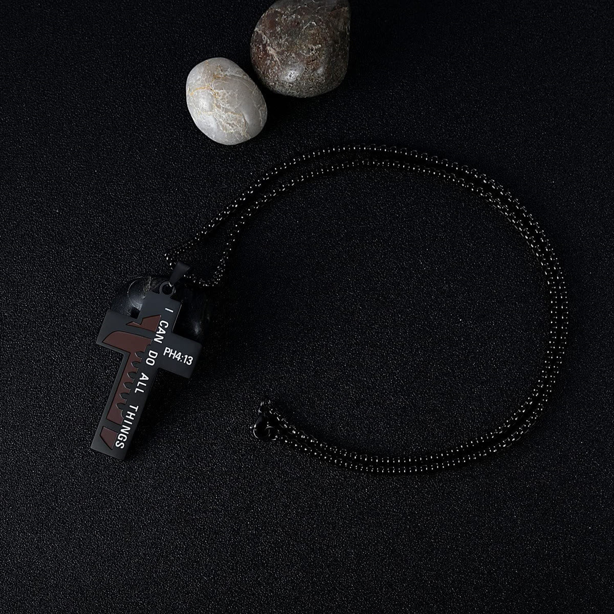 Rugby/Basketball Cross Necklace
