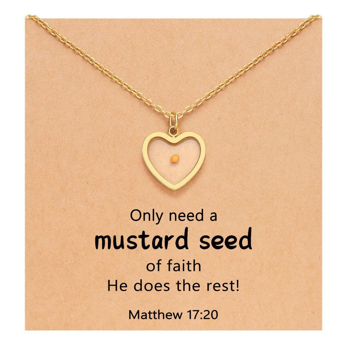 Matthew 17:20 Multi-Shaped Mustard Seed Pendant