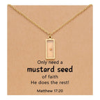 Matthew 17:20 Multi-Shaped Mustard Seed Pendant