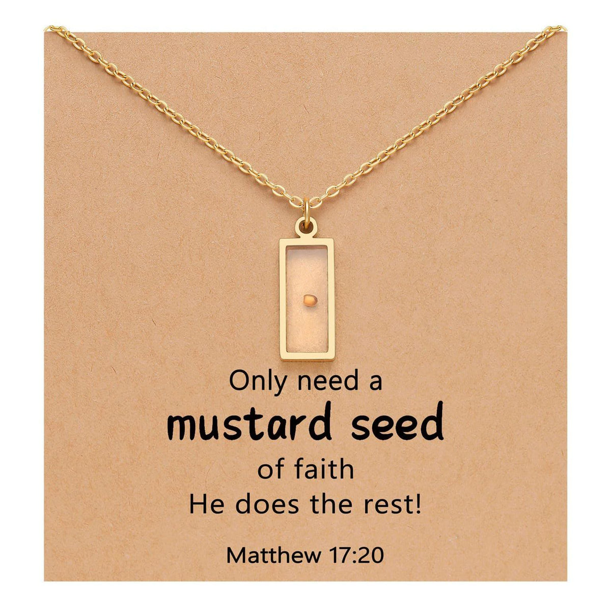 Matthew 17:20 Multi-Shaped Mustard Seed Pendant