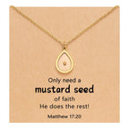 Matthew 17:20 Multi-Shaped Mustard Seed Pendant