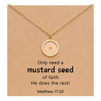 Matthew 17:20 Multi-Shaped Mustard Seed Pendant