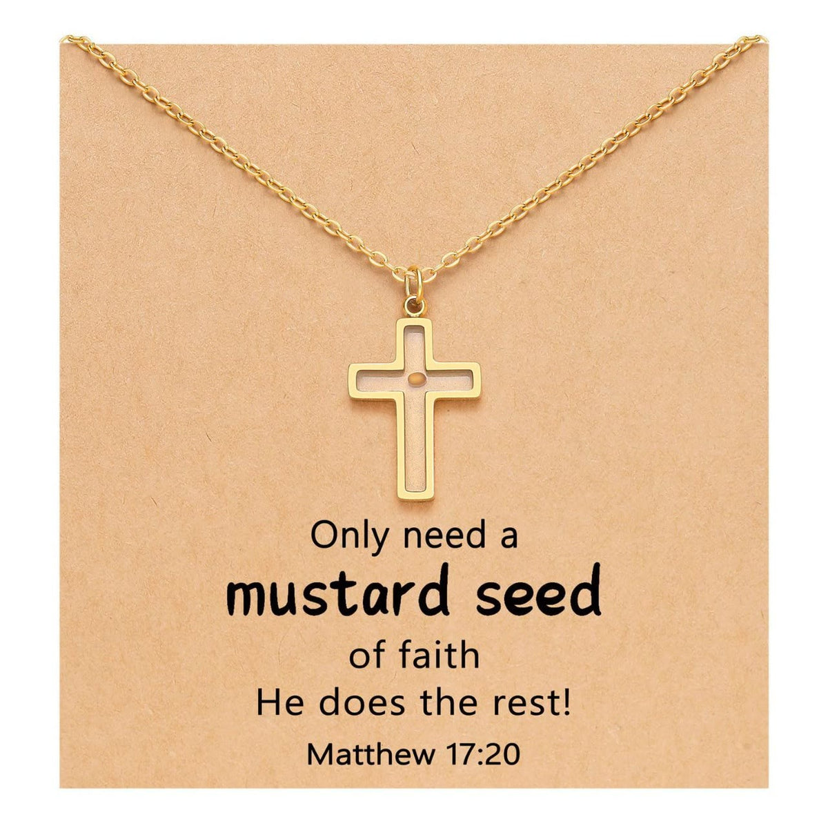 Matthew 17:20 Multi-Shaped Mustard Seed Pendant