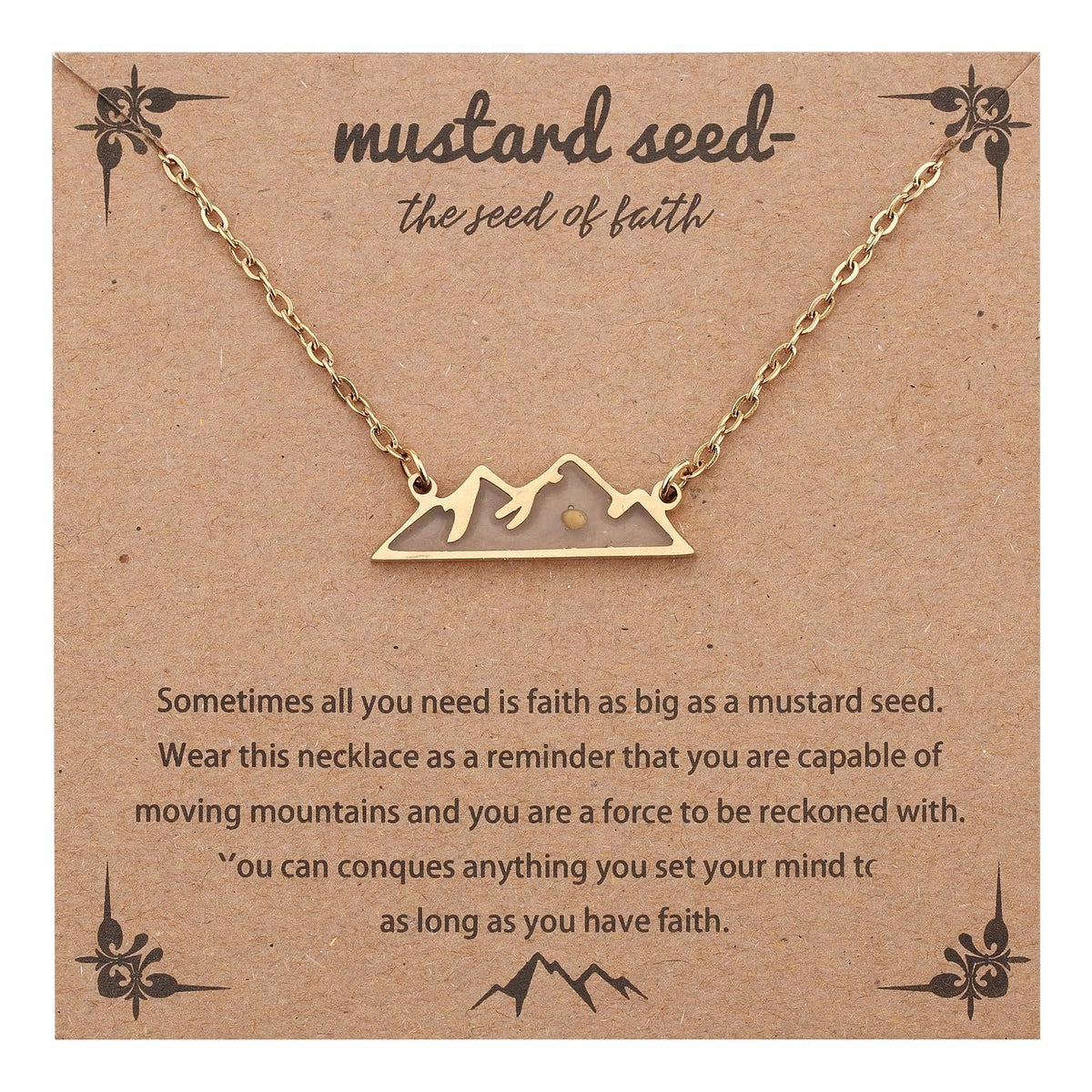 Matthew 17:20 Multi-Shaped Mustard Seed Pendant