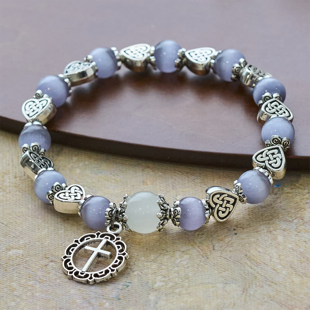 Celtic Knot Cat’s Eye Bracelet