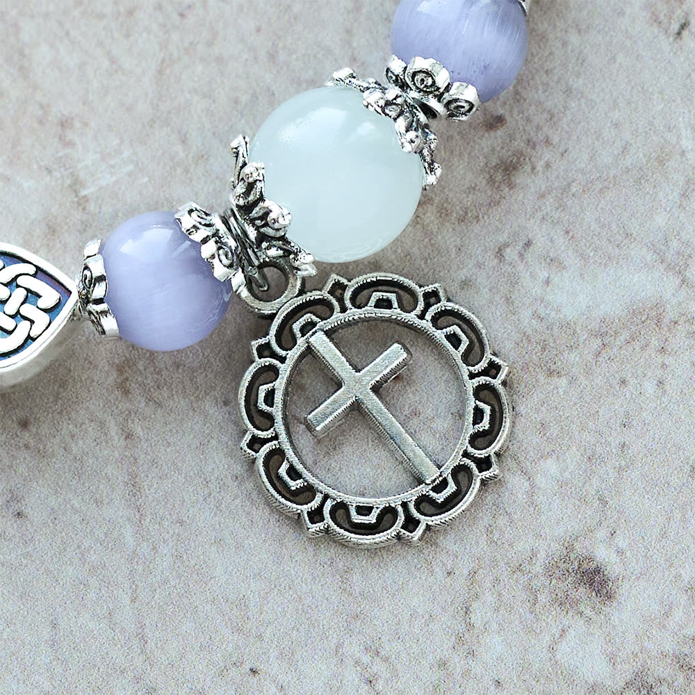Celtic Knot Cat’s Eye Bracelet