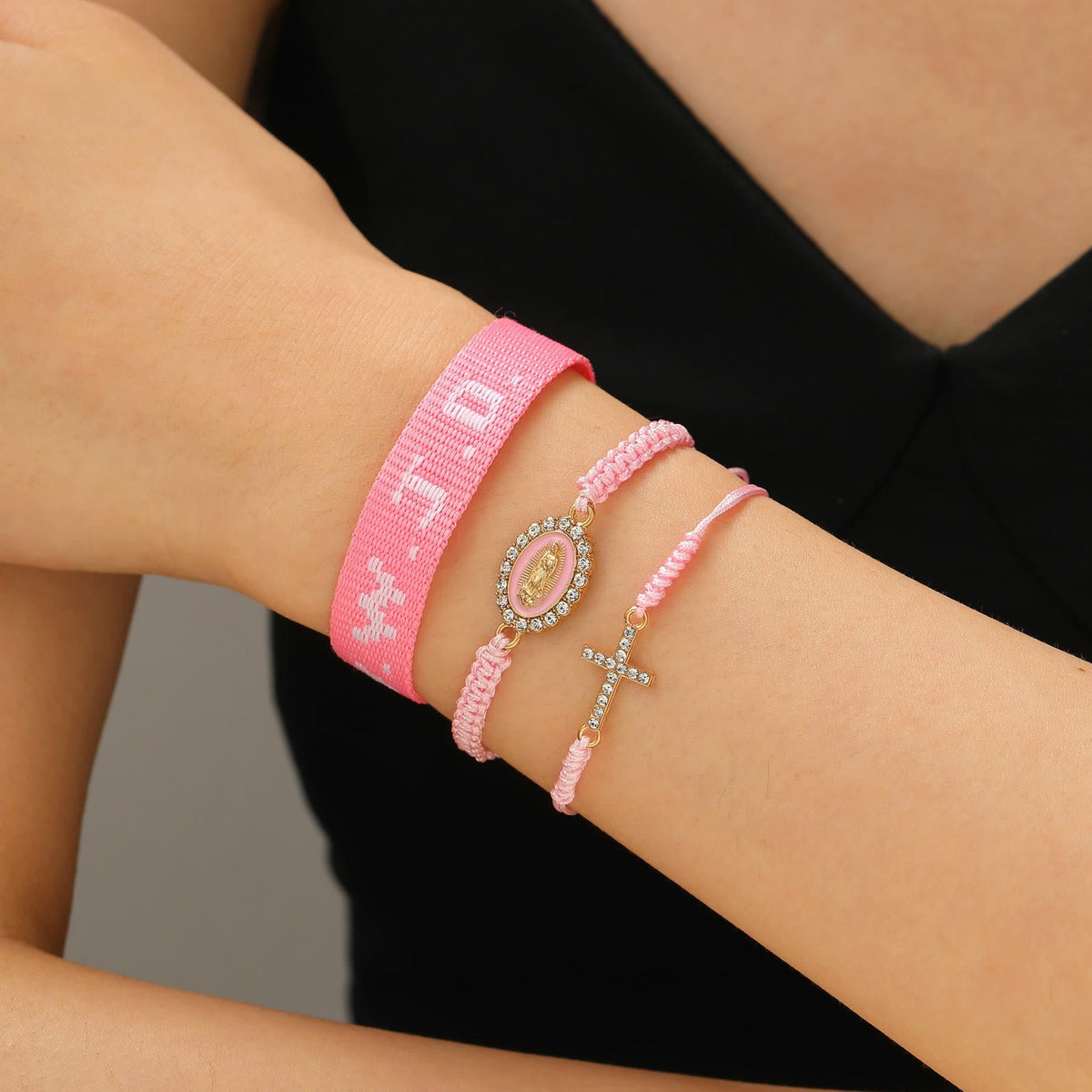 Faith Prompt Bracelet with Cross Bead & WWJD Card