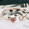 3-Color Faith Over Fear Mustard Seed Bangle