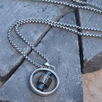 Rotating Cross Scripture Necklace