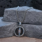 Rotating Cross Scripture Necklace
