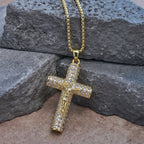 Jesus Crucifix Paved Necklace