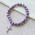 Marbled Purple Agate Bracelet