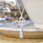 Angel Cross & Zircon Necklaces