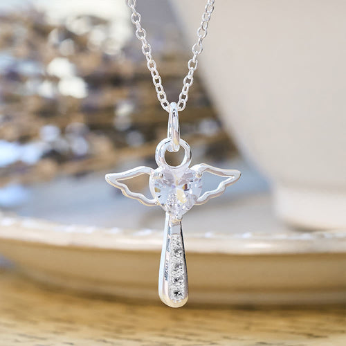 Angel Cross & Zircon Necklaces