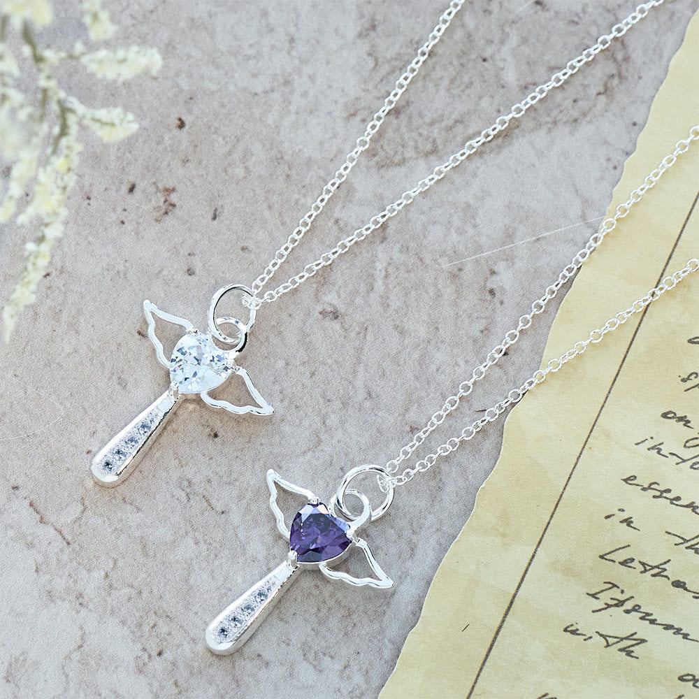 Angel Cross & Zircon Necklaces