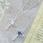 Angel Cross & Zircon Necklaces