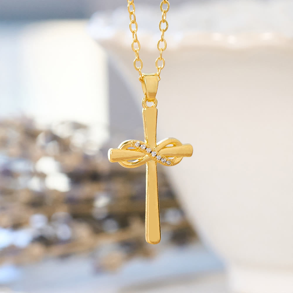 Möbius Cross & Zircon Necklaces