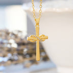 Möbius Cross & Zircon Necklaces