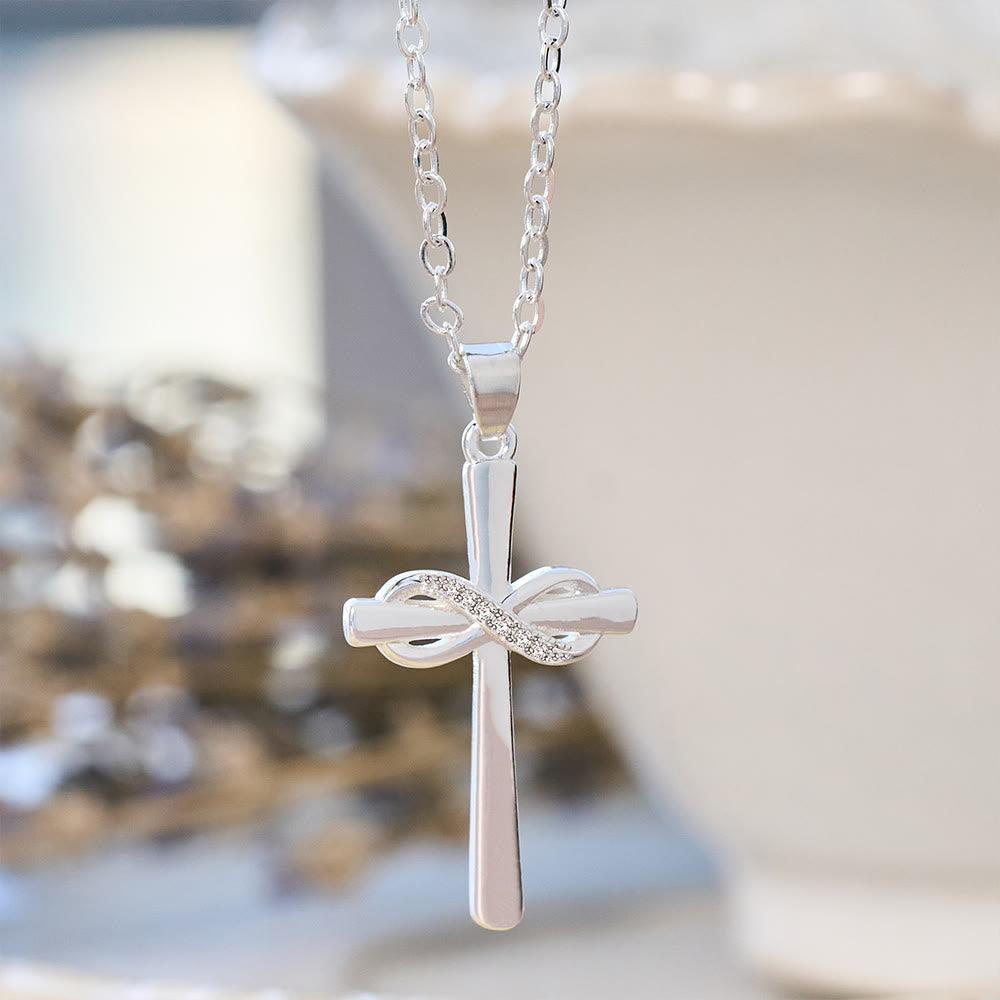 Möbius Cross & Zircon Necklaces