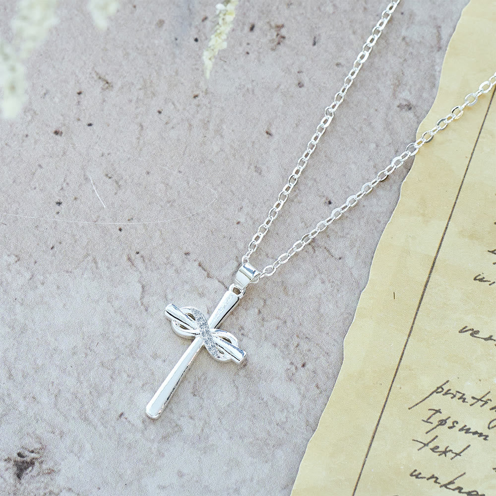 Möbius Cross & Zircon Necklaces