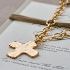 Hammered Cross Series Necklace