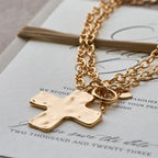 Hammered Cross Series Necklace