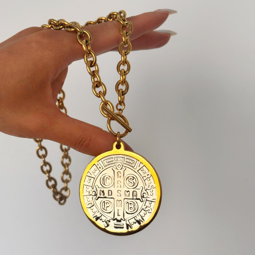 Two-Style St. Benedict Medal Necklace