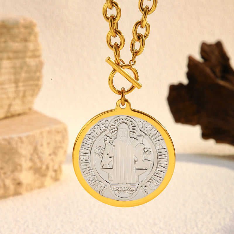 Two-Style St. Benedict Medal Necklace
