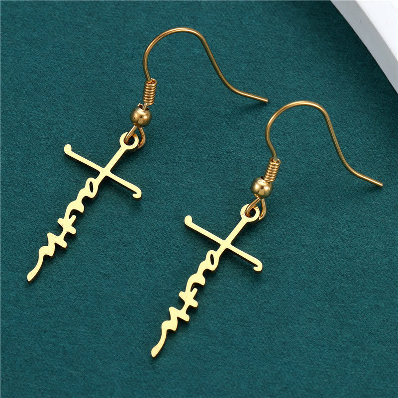 Cross & Grace Faith Earring