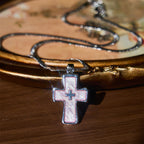 Double-Cross Two-Color Necklace