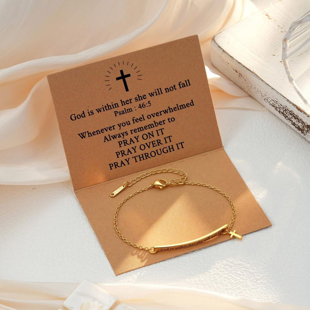 Matthew 19:26 & German Psalm 46:5 Bracelet