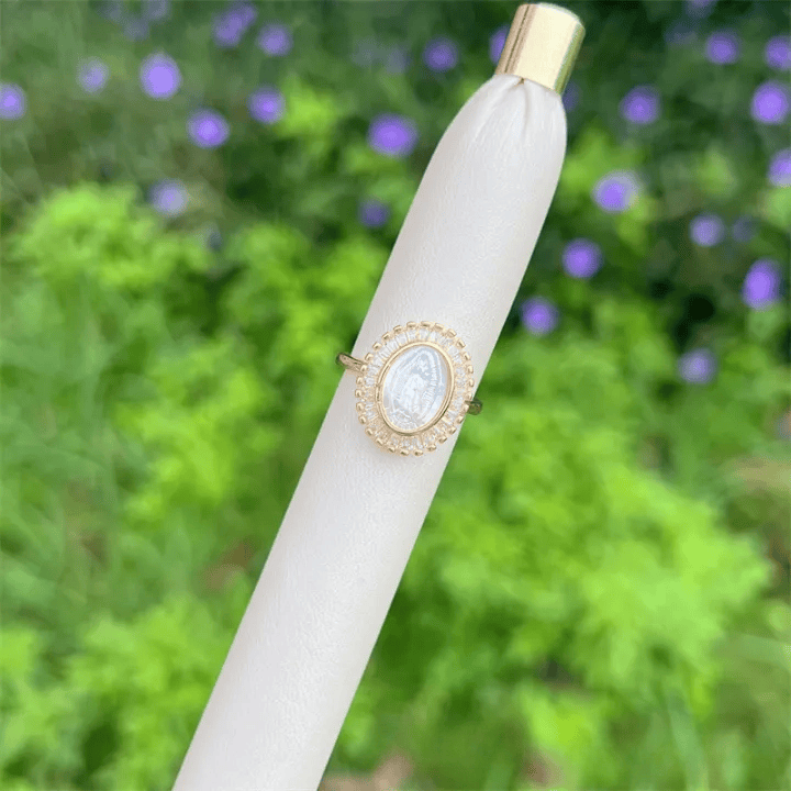 Multi-Tone Zircon Our Lady Ring