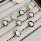 Multi-Tone Zircon Our Lady Ring