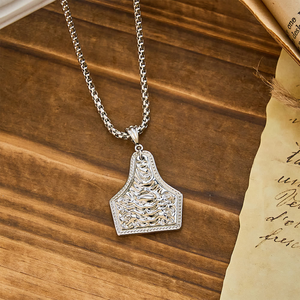 Ornate Cross Pendant Necklace