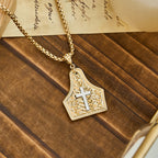 Ornate Cross Pendant Necklace