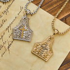 Ornate Cross Pendant Necklace