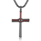 Baseball Motif Cross Pendant