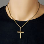 Baseball Motif Cross Pendant