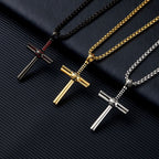 Baseball Motif Cross Pendant