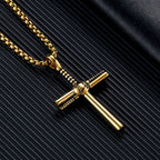Baseball Motif Cross Pendant