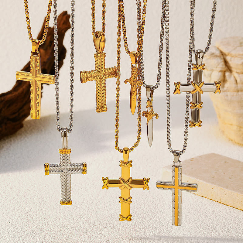 Multi-Design Cross Necklace