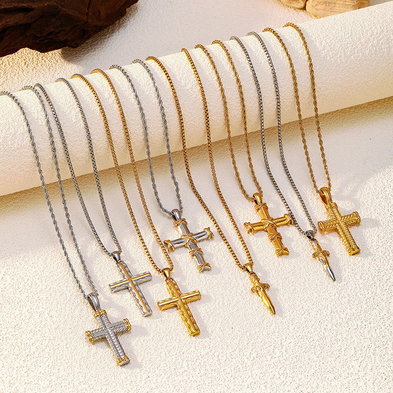 Multi-Design Cross Necklace