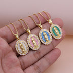 Soft-Hued Our Lady Necklace