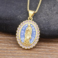 Soft-Hued Our Lady Necklace