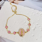 Multi-Color Zircon Our Lady Bracelet